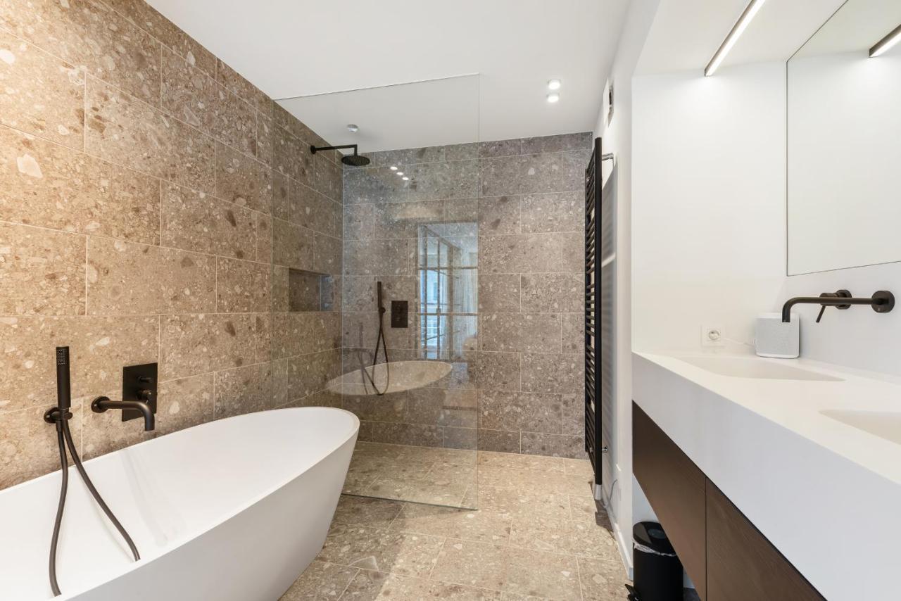 Hyper-Luxeappartement, Zeezicht, Centrum, Airco, Optie Hotelservices 奥斯滕德 外观 照片